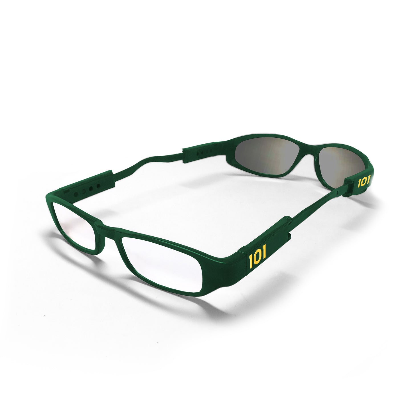 101 Glasses Dual Lens - Green Frames