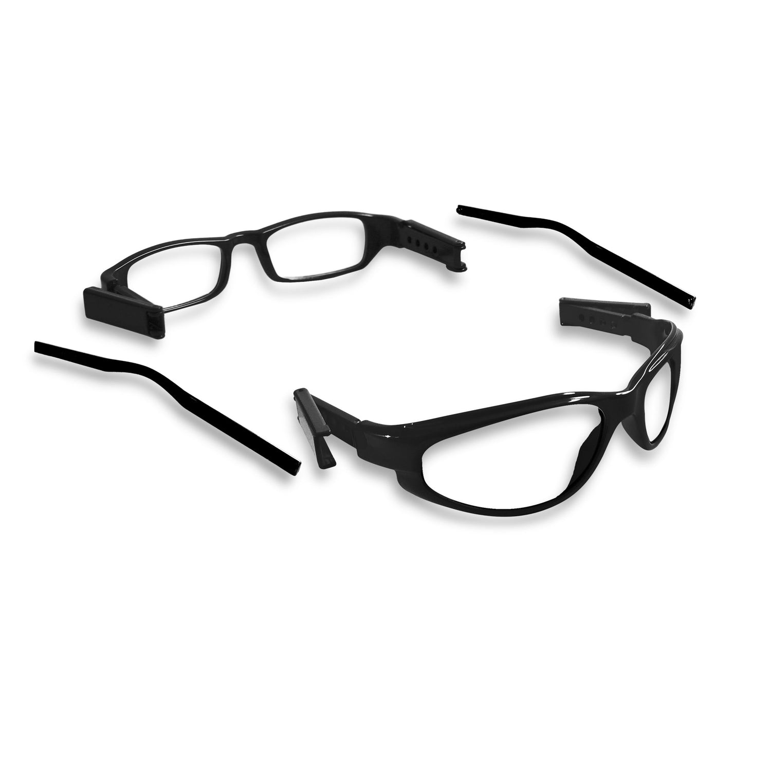 101 Glasses features dual eyewear frames all in one package. Adjustable to fit, and lightweight. Never look for readers or sunglasses ever again.