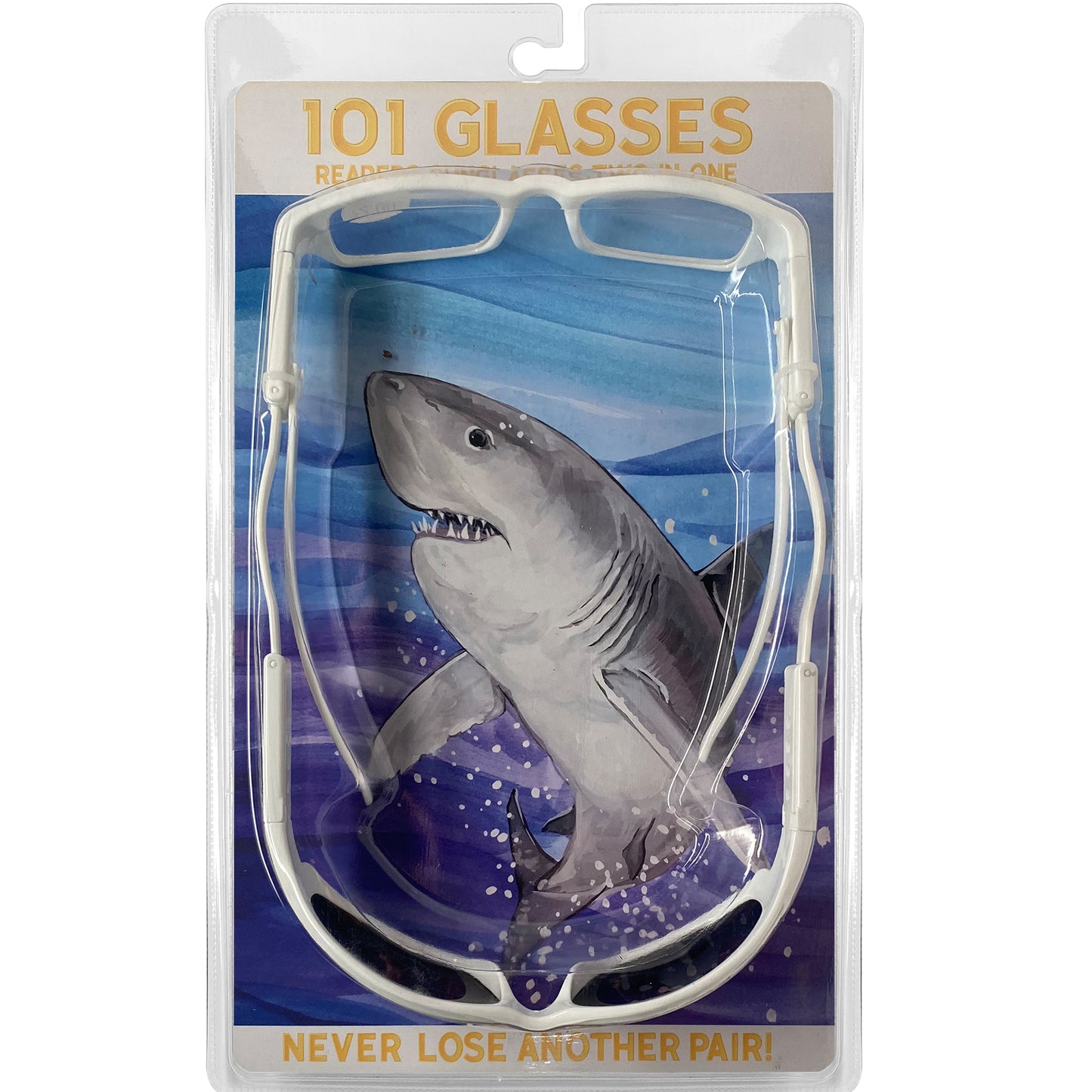 101 Glasses Dual Lens - White Frames