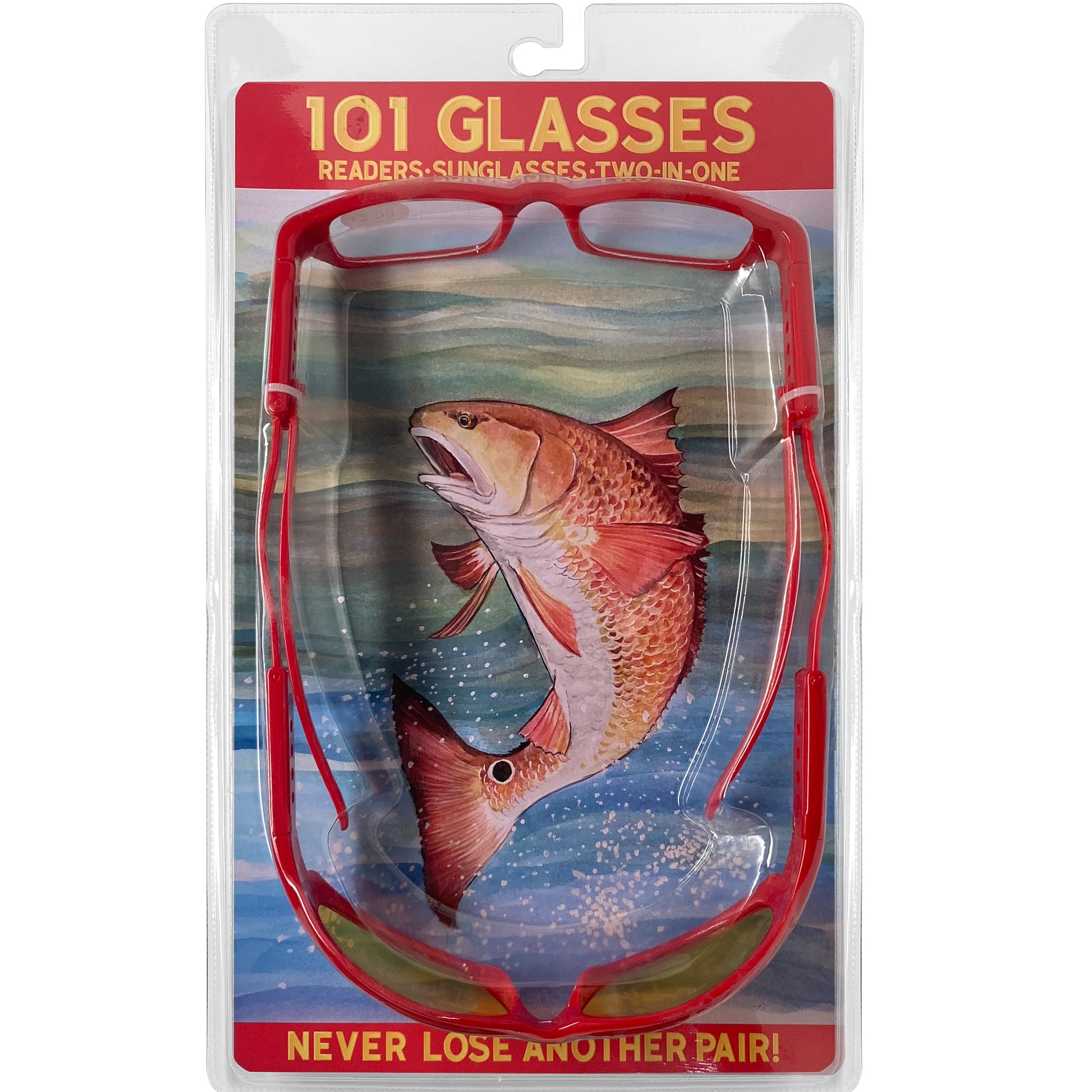 101 Glasses Dual Lens - Red Frames