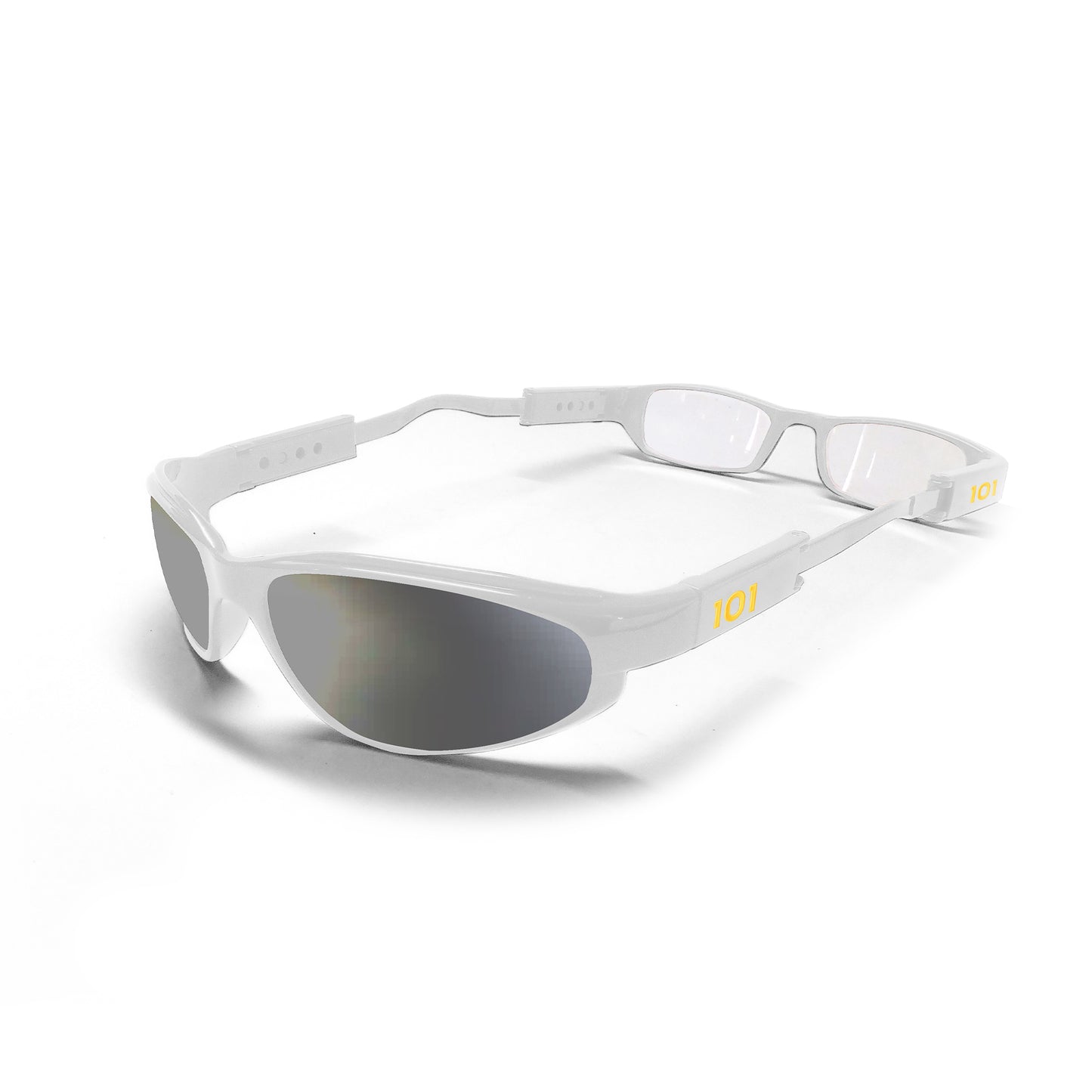 101 Glasses Dual Lens - White Frames