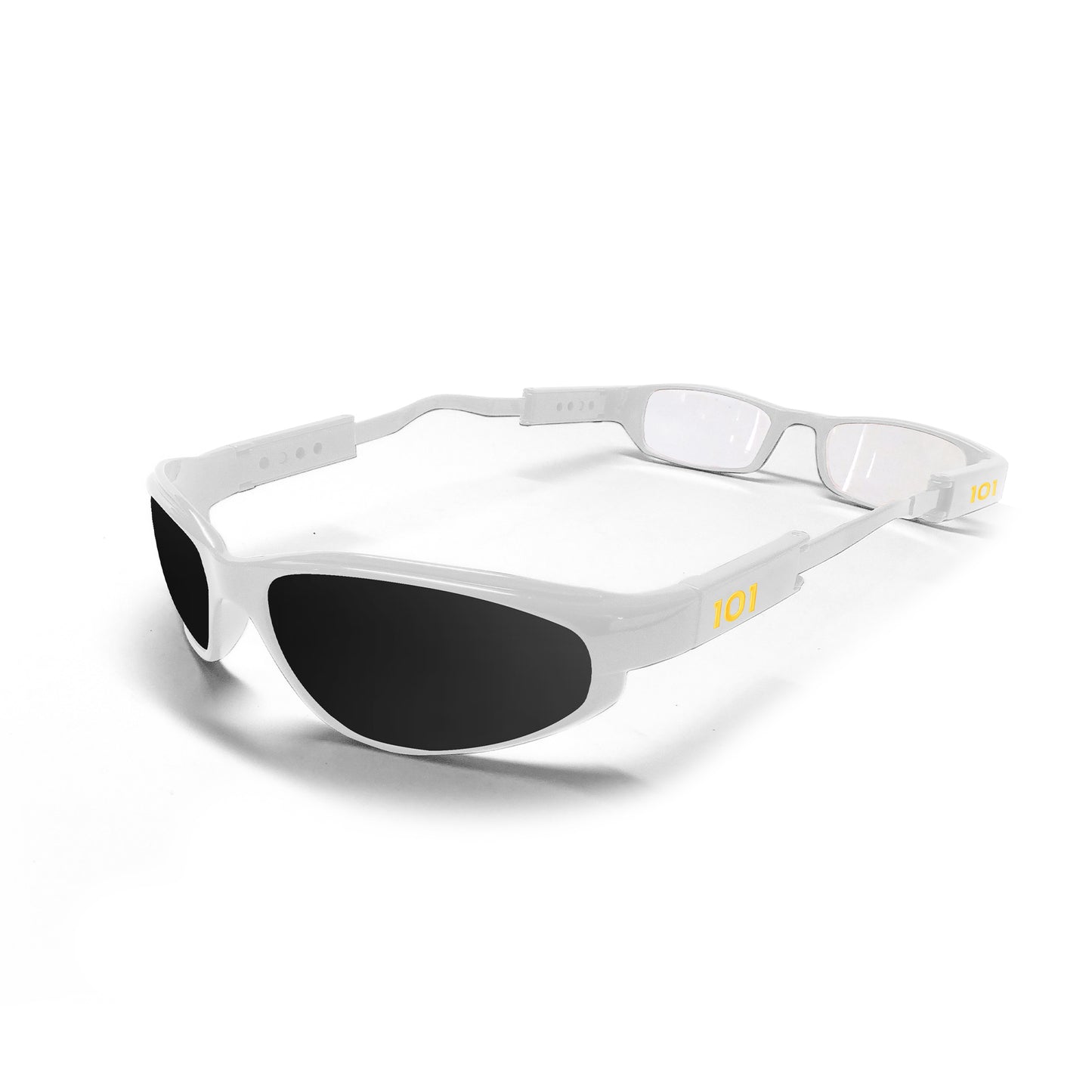 101 Glasses Dual Lens - White Frames