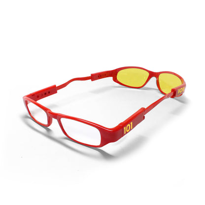 101 Glasses Dual Lens - Red Frames