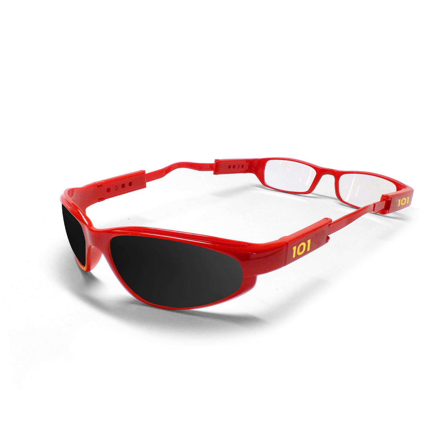 101 Glasses Dual Lens - Red Frames