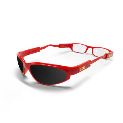 101 Glasses Dual Lens - Red Frames