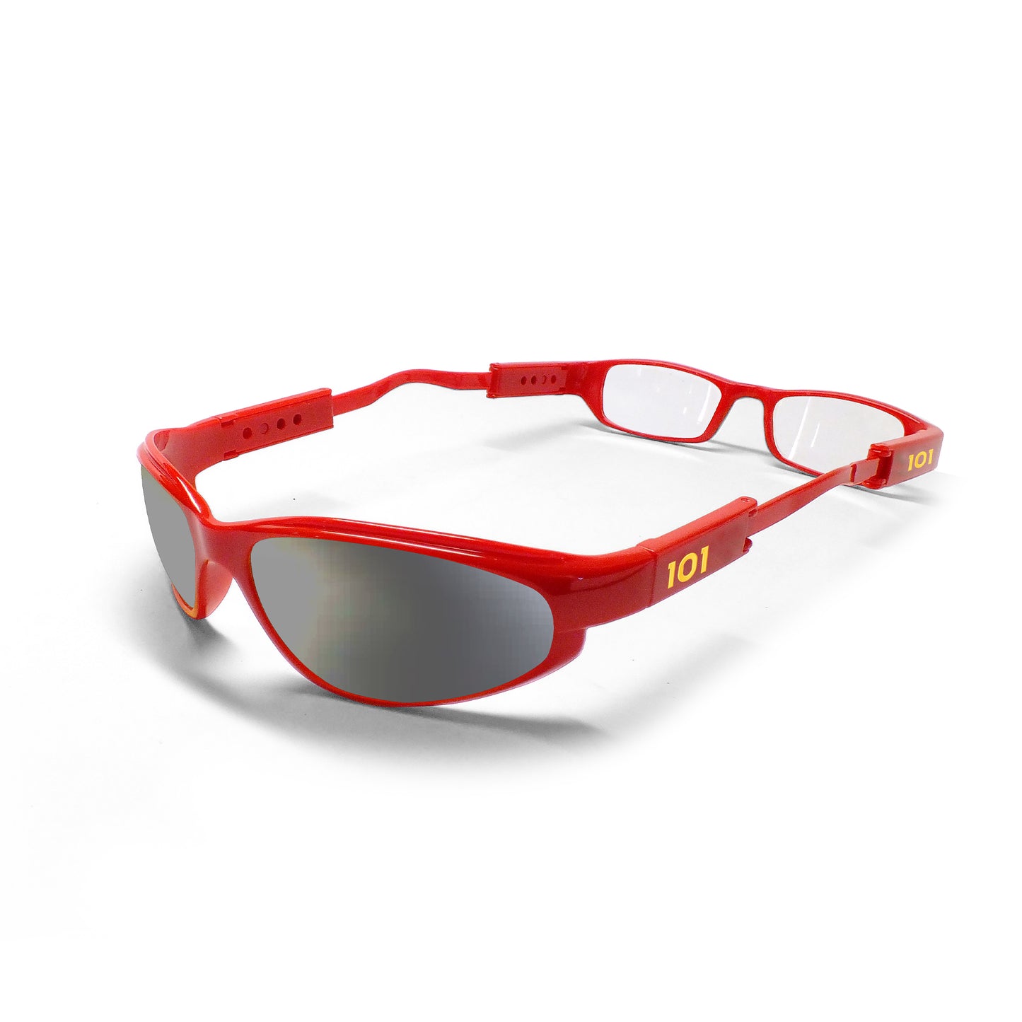 101 Glasses Dual Lens - Red Frames