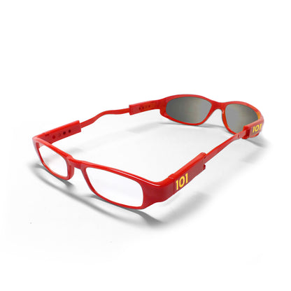 101 Glasses Dual Lens - Red Frames